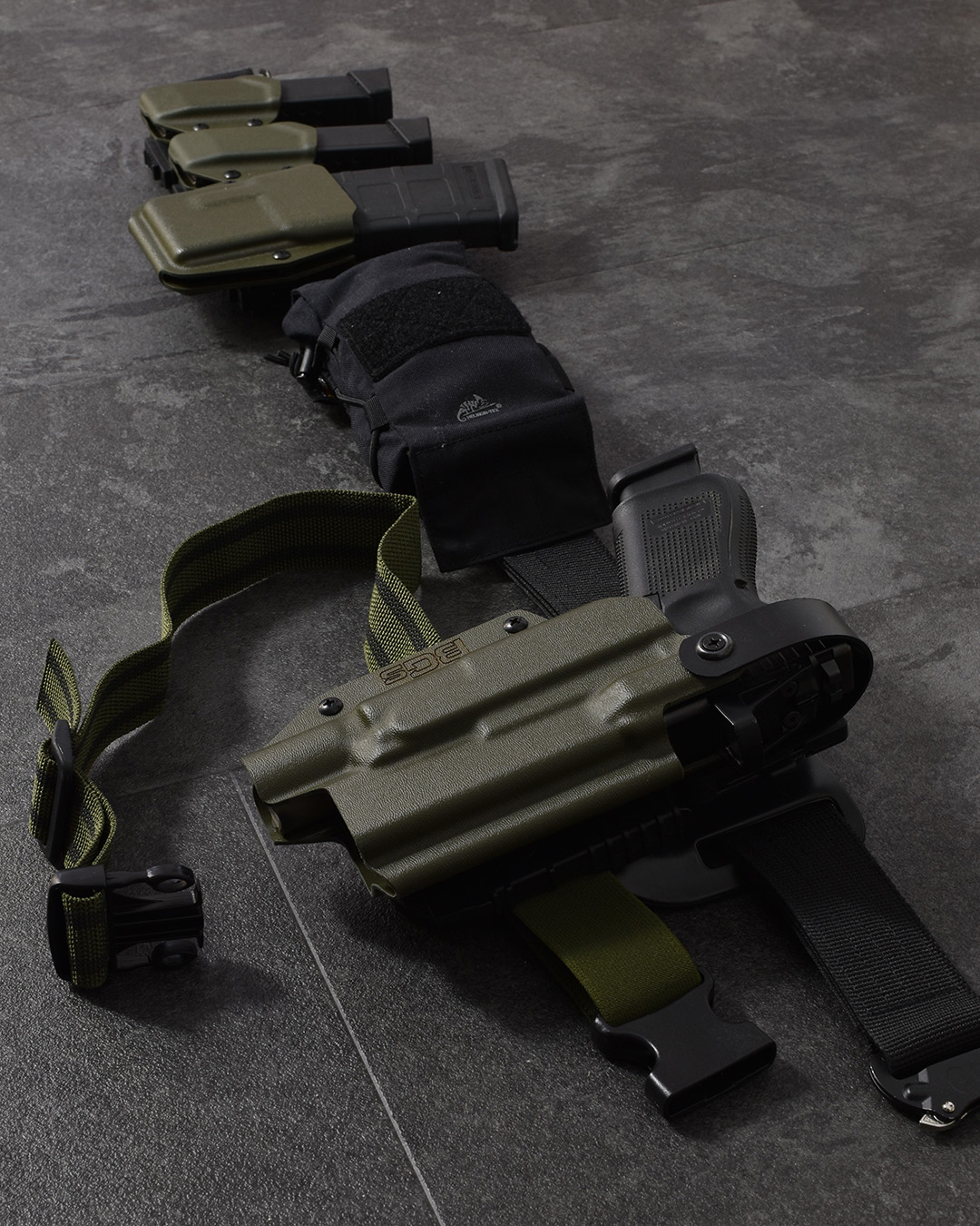 BGS Malin Glock pistoolikotelo kitkalukituksella + Mid Ride vyölenkillä - Image 5