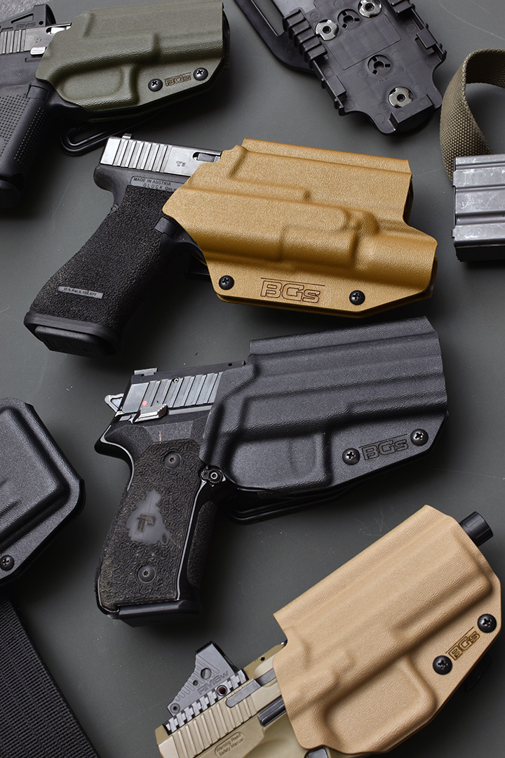BGS Malin Glock pistoolikotelo kitkalukituksella + Mid Ride vyölenkillä - Image 2