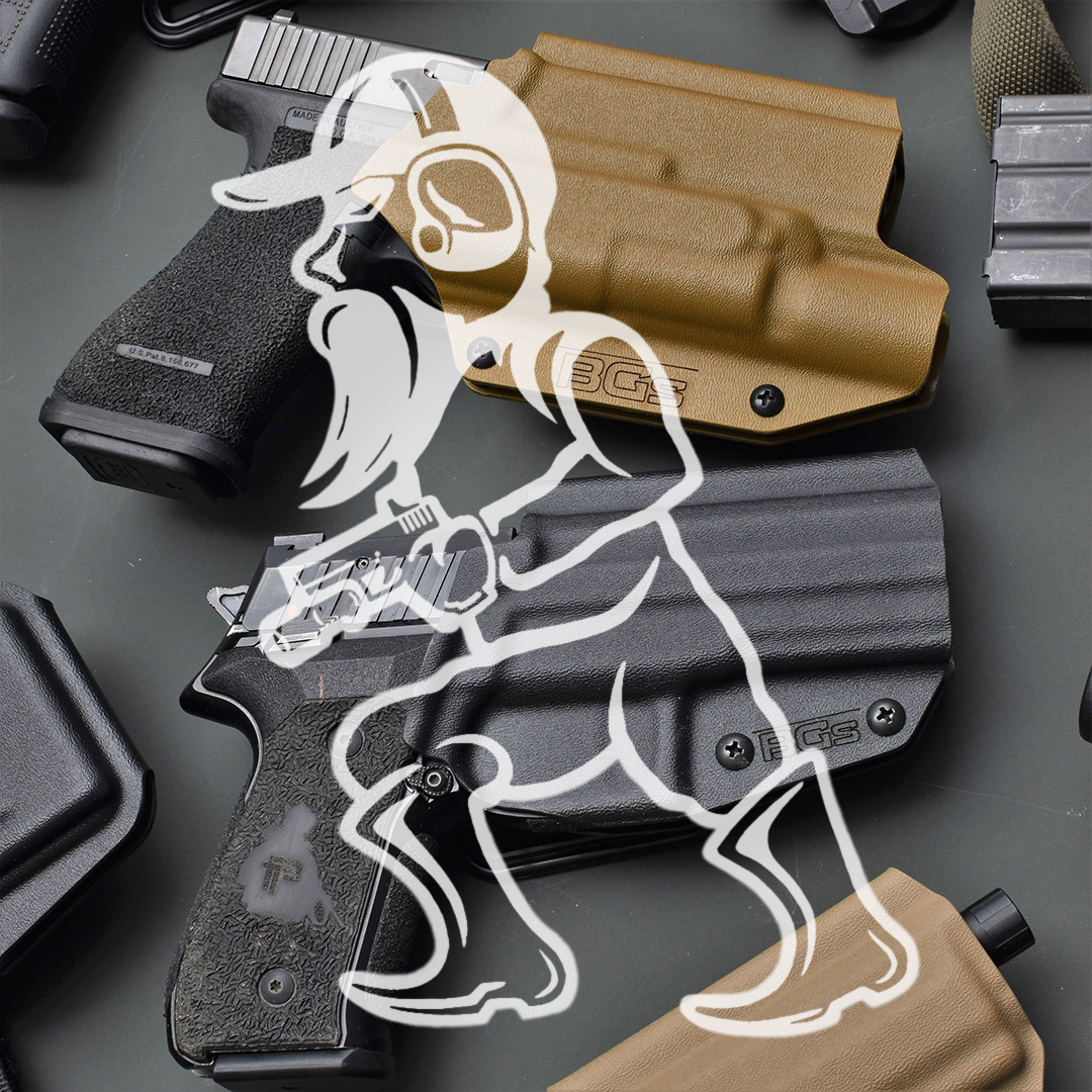 BGS Malin Glock pistoolikotelo kitkalukituksella + Mid Ride vyölenkillä - Image 7