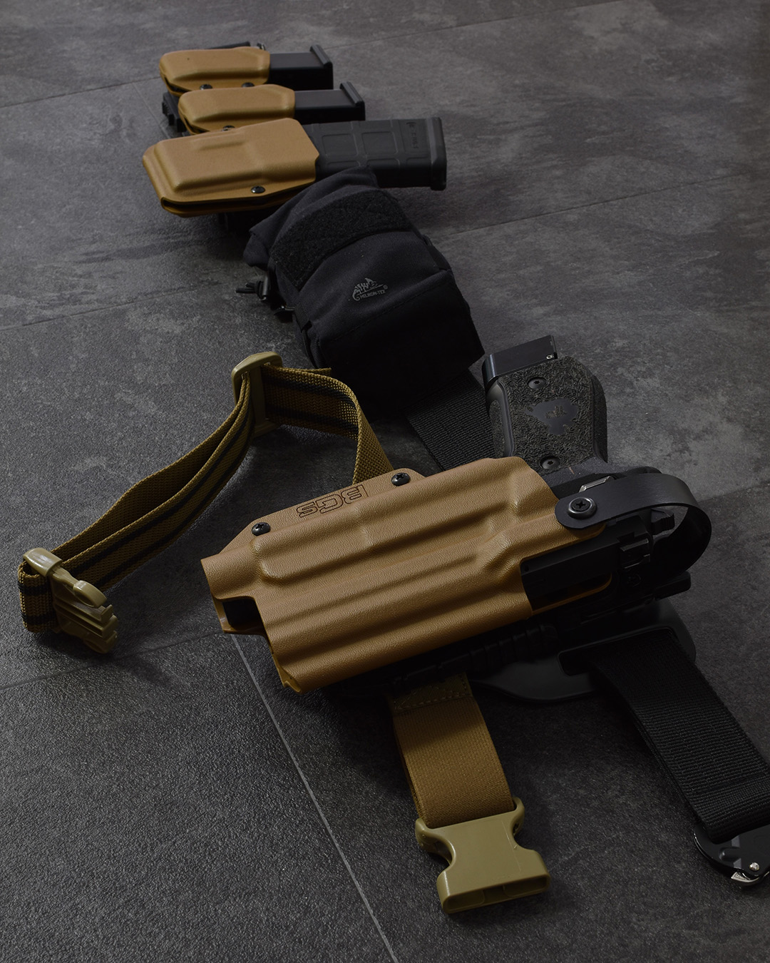 BGS Malin Glock pistoolikotelo kitkalukituksella + Mid Ride vyölenkillä - Image 6