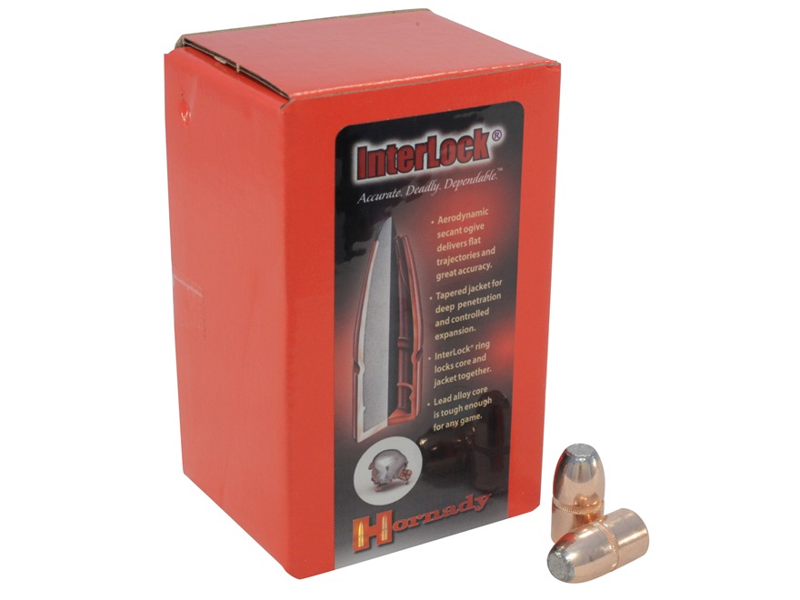 Hornady 45 (.458″) InterLock® 350gr FP