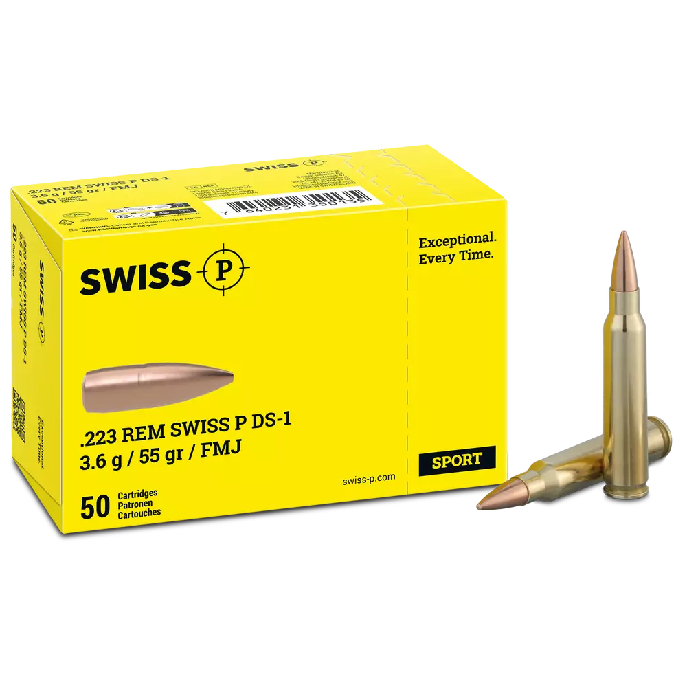 Swiss P DS-1 55gr FMJ 223Rem
